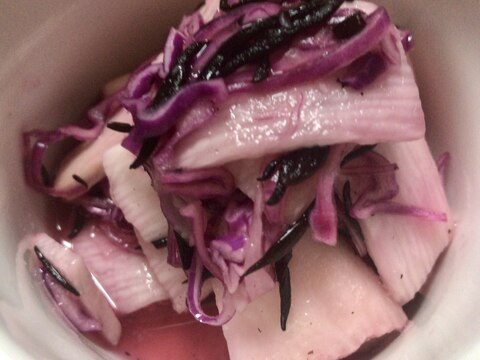 紫キャベツと長芋の三杯酢✧︎